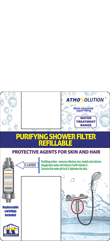 PURIFYING SHOWER FILTER REFILLABLE - AtmoSolution